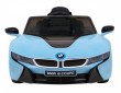 BMW I8 Lift Auto na akumulator Niebieski + Pilot + Wolny Start + 3-pkt pasy + MP3 USB + LED-3 6897 
