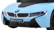 BMW I8 Lift Auto na akumulator Niebieski + Pilot + Wolny Start + 3-pkt pasy + MP3 USB + LED-11 6897 