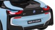 BMW I8 Lift Auto na akumulator Niebieski + Pilot + Wolny Start + 3-pkt pasy + MP3 USB + LED-12 6897 