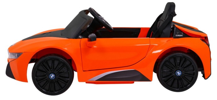BMW I8 Lift Auto na akumulator Pomarańczowy + Pilot + Wolny Start + 3-pkt pasy + MP3 USB + LED-4 6898 