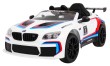 BMW M6 GT3 Auto na akumulator dla dzieci Biały + Nawiew powietrza + Dźwięki MP3 Światła + Pilot-1 6902 