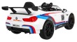 BMW M6 GT3 Auto na akumulator dla dzieci Biały + Nawiew powietrza + Dźwięki MP3 Światła + Pilot-7 6902 