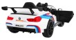 BMW M6 GT3 Auto na akumulator dla dzieci Biały + Nawiew powietrza + Dźwięki MP3 Światła + Pilot-11 6902 