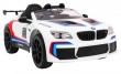 BMW M6 GT3 Auto na akumulator dla dzieci Biały + Nawiew powietrza + Dźwięki MP3 Światła + Pilot-12 6902 