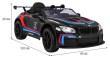 BMW M6 GT3 Auto na akumulator dla dzieci Czarny-2 6903 