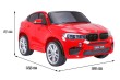 BMW X6M XXL dla 2 dzieci Czerwony SUV + Pilot + Ekoskóra-2 6906 