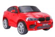 BMW X6M XXL dla 2 dzieci Czerwony SUV + Pilot + Ekoskóra-3 6906 