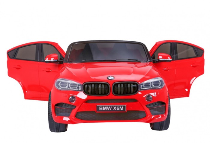 BMW X6M XXL dla 2 dzieci Czerwony SUV + Pilot + Ekoskóra-5 6906 