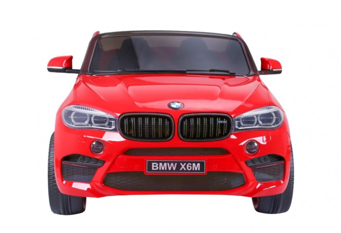 BMW X6M XXL dla 2 dzieci Czerwony SUV + Pilot + Ekoskóra-6 6906 