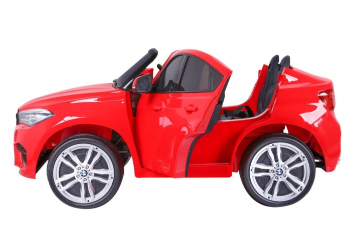 BMW X6M XXL dla 2 dzieci Czerwony SUV + Pilot + Ekoskóra-9 6906 