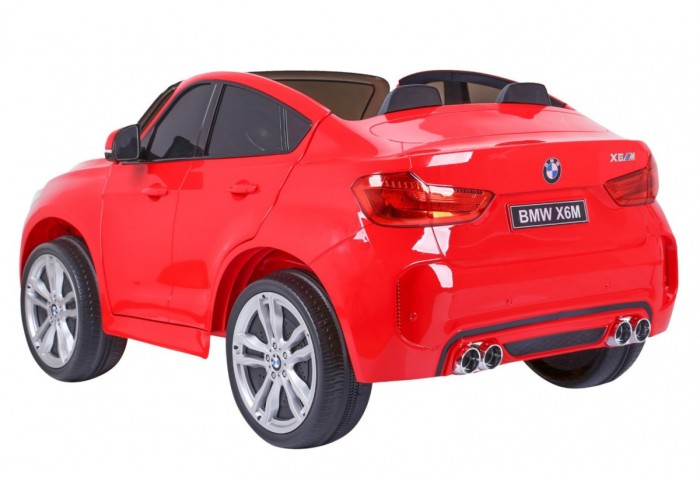 BMW X6M XXL dla 2 dzieci Czerwony SUV + Pilot + Ekoskóra-10 6906 