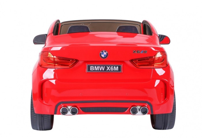 BMW X6M XXL dla 2 dzieci Czerwony SUV + Pilot + Ekoskóra-15 6906 