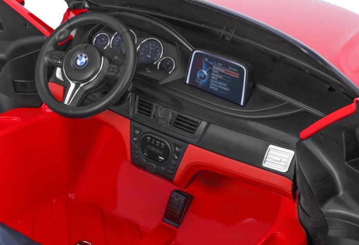 BMW X6M XXL dla 2 dzieci Czerwony SUV + Pilot + Ekoskóra-18 6906 