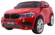 SUV BMW X6M XXL dla 2 dzieci Lakier Czerwony + Pilot + Ekoskóra-1 6908 