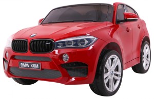 SUV BMW X6M XXL dla 2 dzieci Lakier Czerwony + Pilot + Ekoskóra