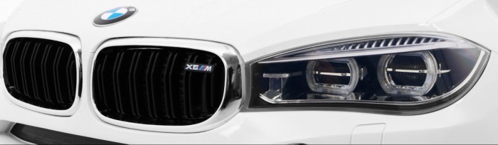 BMW X6M Elektryczne Autko dla dzieci, Biały SUV + Pilot-4 6910 