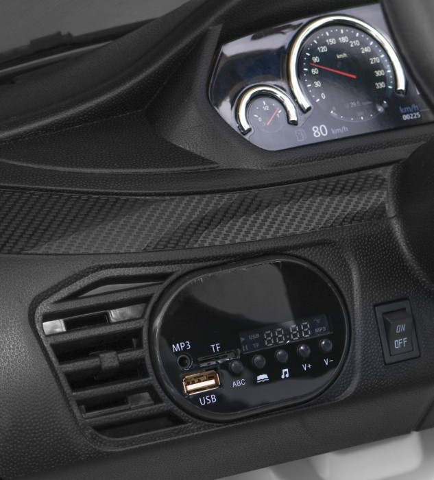 BMW X6M Elektryczne Autko dla dzieci, Biały SUV + Pilot-10 6910 