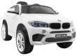 BMW X6M Elektryczne Autko dla dzieci, Biały SUV + Pilot-15 6910 