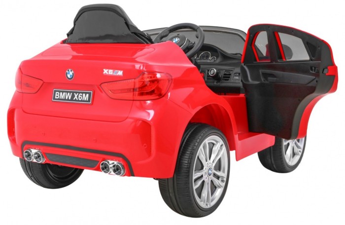 BMW X6M Elektryczne Autko dla dzieci - Czerwony SUV + Pilot-9 6912 