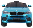 BMW X6M Elektryczne Autko, SUV dla dzieci Lakier Niebieski + Pilot-3 6915 