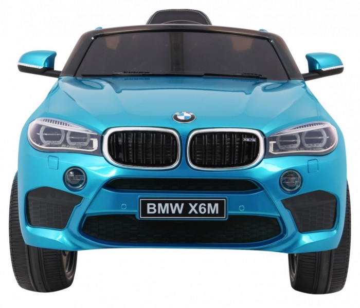 BMW X6M Elektryczne Autko, SUV dla dzieci Lakier Niebieski + Pilot-3 6915 