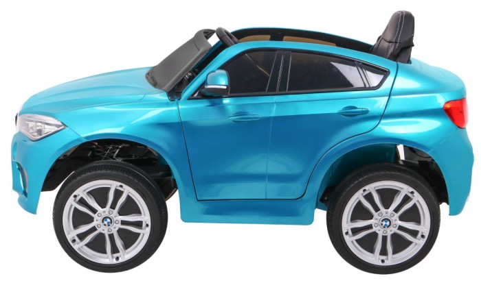 BMW X6M Elektryczne Autko, SUV dla dzieci Lakier Niebieski + Pilot-4 6915 