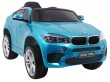 BMW X6M Elektryczne Autko, SUV dla dzieci Lakier Niebieski + Pilot-9 6915 