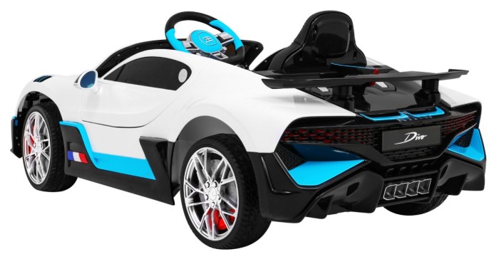 Bugatti Divo Autko na akumulator dla dzieci Biały + Pilot + EVA + Wolny Start + LED MP3-5 6916 