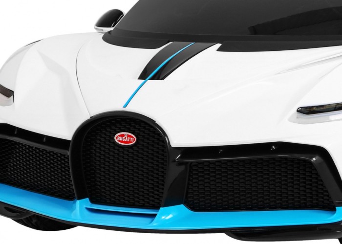 Bugatti Divo Autko na akumulator dla dzieci Biały + Pilot + EVA + Wolny Start + LED MP3-11 6916 