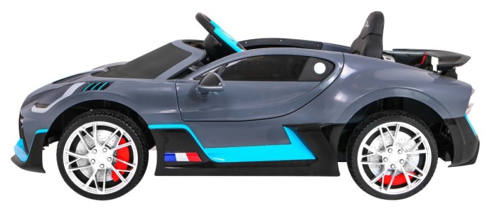 Bugatti Divo Autko na akumulator dla dzieci Szary + Pilot + EVA + Wolny Start + LED MP3-3 6917 