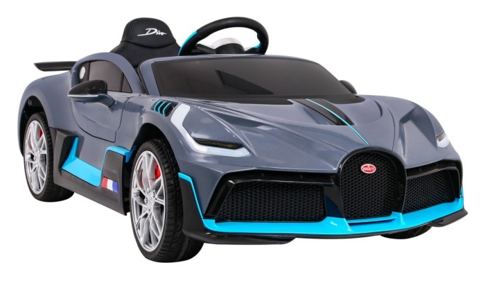 Bugatti Divo Autko na akumulator dla dzieci Szary + Pilot + EVA + Wolny Start + LED MP3-5 6917 