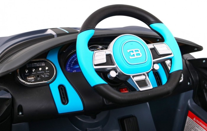 Bugatti Divo Autko na akumulator dla dzieci Szary + Pilot + EVA + Wolny Start + LED MP3-7 6917 