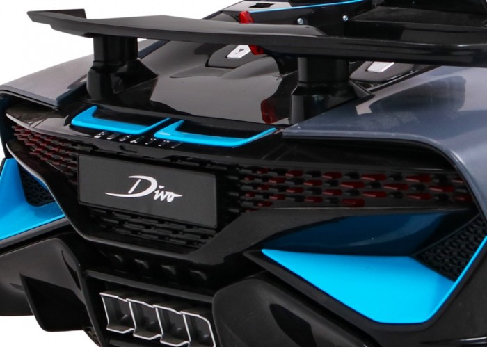 Bugatti Divo Autko na akumulator dla dzieci Szary + Pilot + EVA + Wolny Start + LED MP3-11 6917 