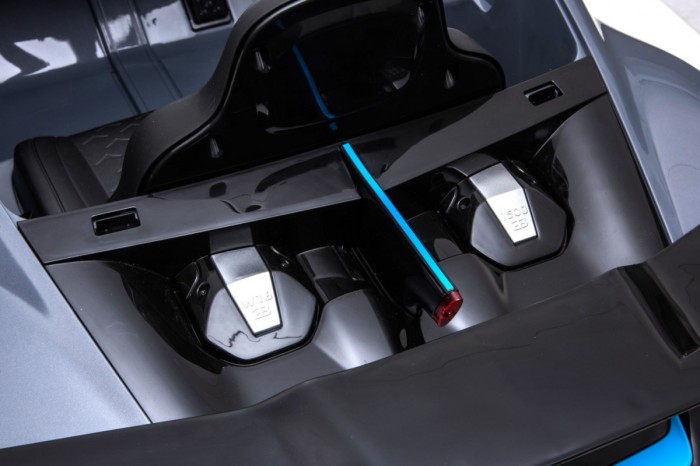 Bugatti Divo Autko na akumulator dla dzieci Szary + Pilot + EVA + Wolny Start + LED MP3-12 6917 