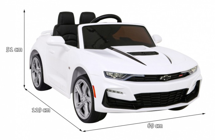 Chevrolet Camaro 2SS na akumulator Biały + Pilot + Koła EVA + Wolny Start + Dźwięki Światła-2 6918 