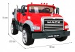 Pojazd Ciężarówka MACK Czerwona-2 6923 