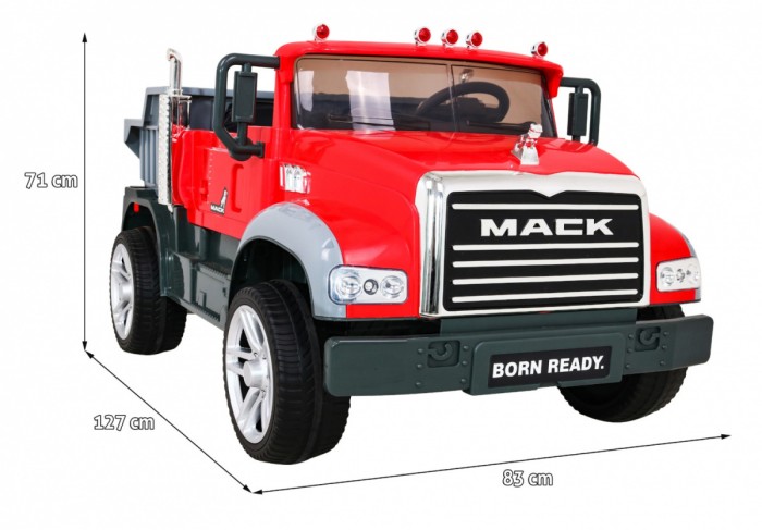 Pojazd Ciężarówka MACK Czerwona-2 6923 