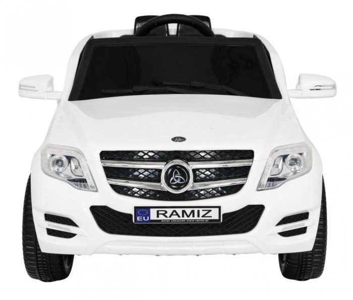 Autko City Rider dla dzieci Biały + Pilot + Regulacja kierownicy + Wolny Start + MP3 USB + LED-3 6924 