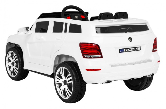 Autko City Rider dla dzieci Biały + Pilot + Regulacja kierownicy + Wolny Start + MP3 USB + LED-5 6924 