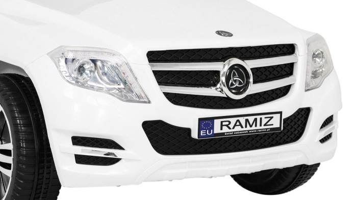 Autko City Rider dla dzieci Biały + Pilot + Regulacja kierownicy + Wolny Start + MP3 USB + LED-13 6924 