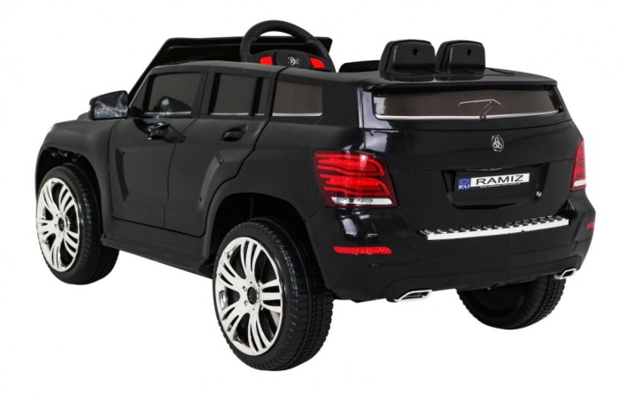 Autko City Rider dla dzieci Czarny + Pilot + Regulacja kierownicy + Wolny Start + MP3 USB + LED-5 6925 