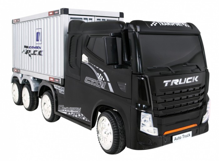 Pojazd Container Truck Czarny + Naczepa-9 6928 