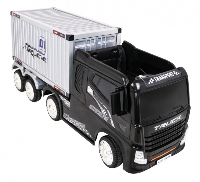 Pojazd Container Truck Czarny + Naczepa-10 6928 