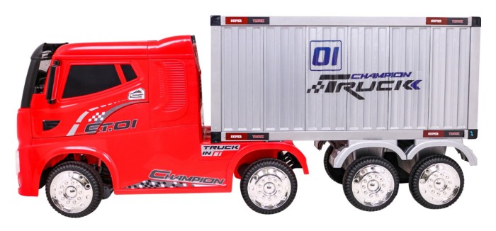 Pojazd Container Truck Czerwony + Naczepa-3 6929 