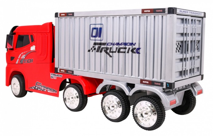 Pojazd Container Truck Czerwony + Naczepa-4 6929 