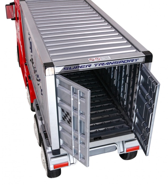 Pojazd Container Truck Czerwony + Naczepa-6 6929 