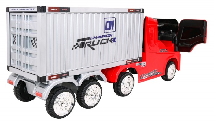 Pojazd Container Truck Czerwony + Naczepa-10 6929 