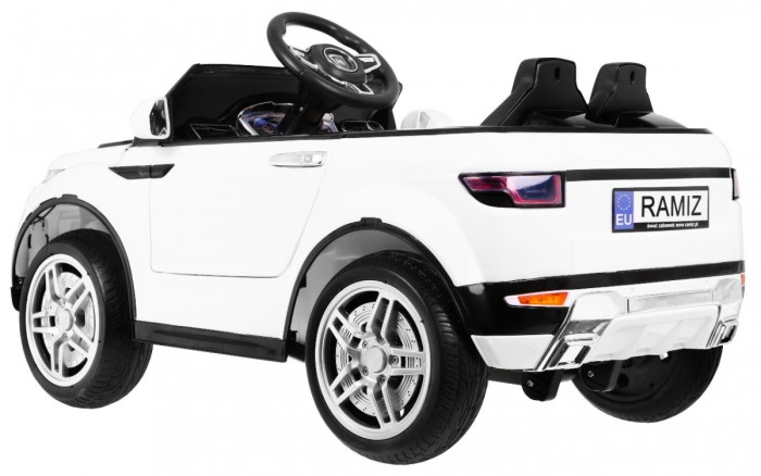 Autko Rapid Racer elektryczne dla dzieci, Biały SUV + Pilot-2 6930 