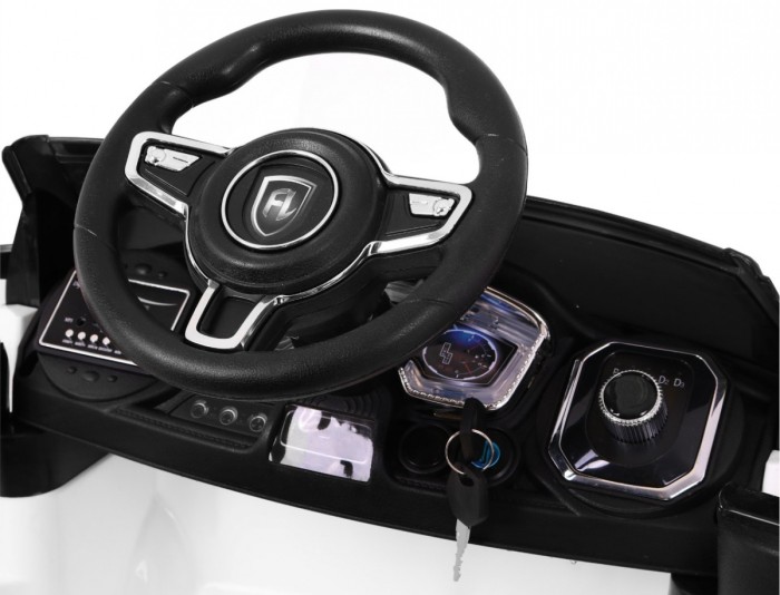 Autko Rapid Racer elektryczne dla dzieci, Biały SUV + Pilot-4 6930 