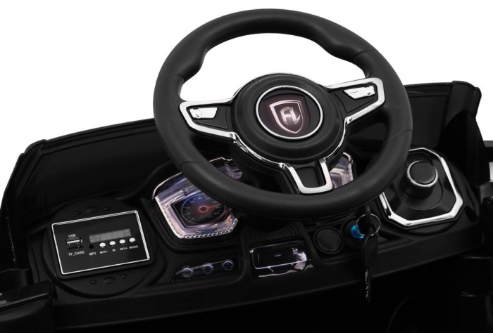 Autko Rapid Racer elektryczne dla dzieci, Czarny SUV + Pilot-8 6931 